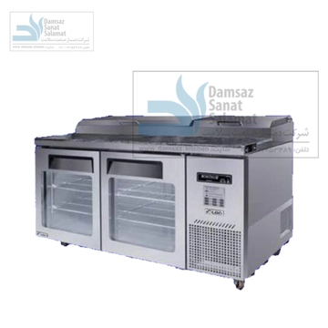 یخچال تاپینگ پیتزا درب شیشه ای برند ایگلو مدل RTGT19