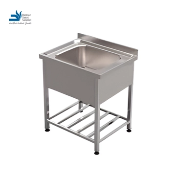 سینک صنعتی تک لگن با رویه پرسی