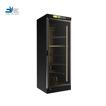 فریزر ویترینی تک درب مشکی مدل KF680BL کینو