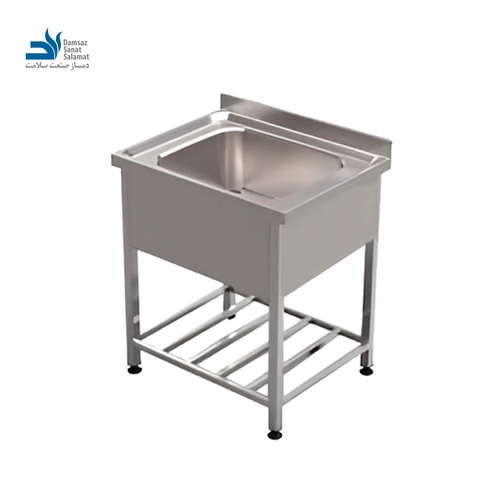 سینک صنعتی تک لگن با رویه پرسی