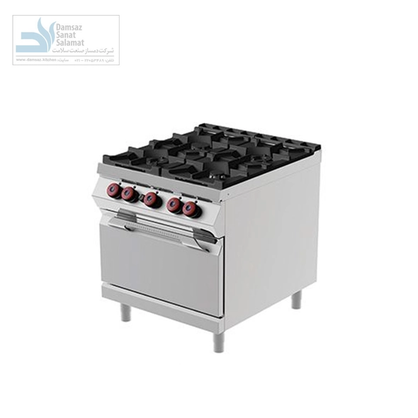 اجاق گاز ۴ شعله فر دار مدل CK