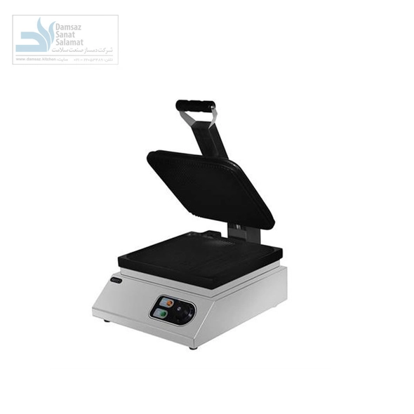 دستگاه گریل برقی (پنینی ساز)شیاردار با دسته H-2215