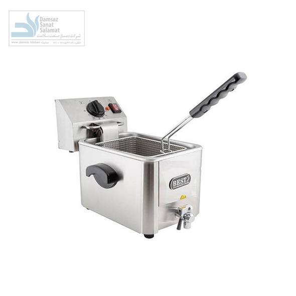 سرخ کن تک لگن با شیر تخلیه بست مدل FB-E1 best fb-e1