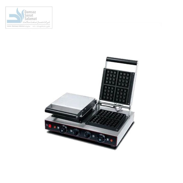وافل ساز مربعی دو درب چهارخونه زیکو مدل TCG-804F-2