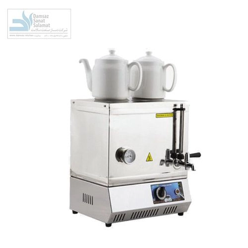 سماور صنعتی 23 لیتری با دو قوری