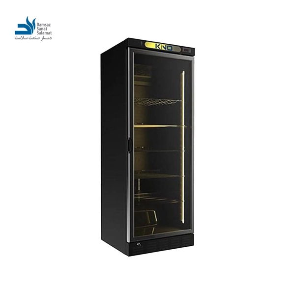 فریزر ویترینی تک درب مشکی مدل KF680BL کینو