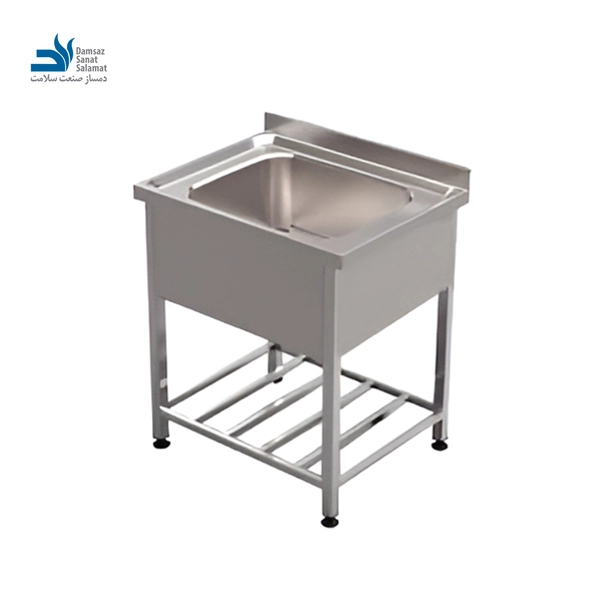 سینک صنعتی تک لگن با رویه پرسی
